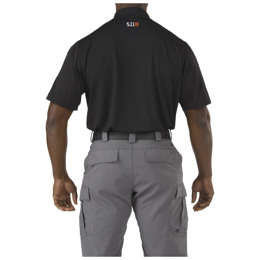5.11 Tactical Corporate Pinnacle Short Sleeve Polo (71057) | FREE SHIPPING | The Pinnacle Short Sleeve Polo is a clean and professional men's polo ready for custom corporate branding on right or left chest, and Features a stylish and functional design. Moisture-wicking Sunglass loop at front placket Traditional 5.11® pen pocket at left sleeve Built from snag-resistant polyester