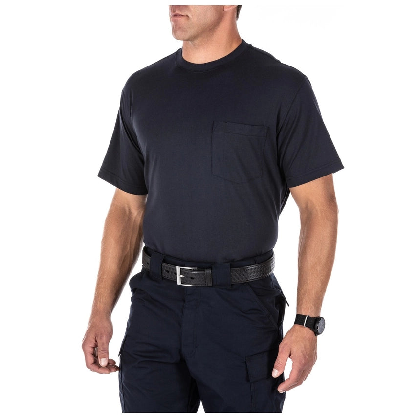 5.11 Tactical Professional Pocketed T-Shirt (71307) | The Fire Center | The Fire Store | Store | Fuego Fire Center | Firefighter Gear | The Professional Pocketed T is designed to provide a superior fit and professional profile while retaining the easy wearability and comfort of a traditional t-shirt.