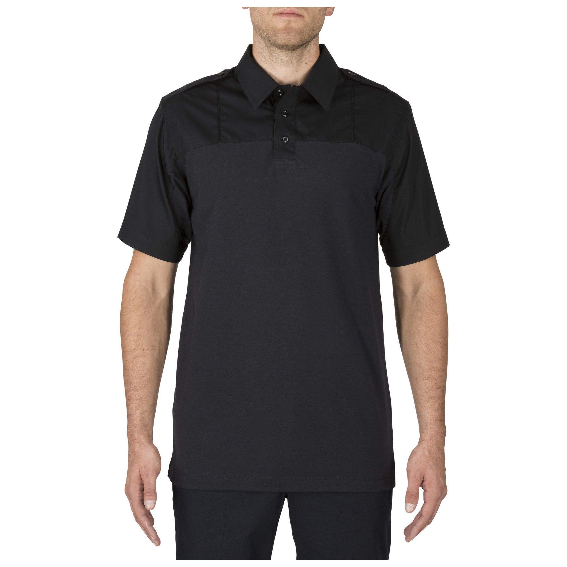 5.11 Tactical Stryke PDU Twill Rapid Short Sleeve Shirt (71406) | The Fire Center | Fuego Fire Center | Firefighter Gear | 5.11 Stryke® PDU® Rapid Shirt with Twill delivers comfort, durability, and high-performance utility in any field environment. Crafted from our Flex-Tac® mechanical stretch twill fabric on the upper body for uniform appearance and a knit lower body for comfort under an outer plate carrier