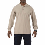 5.11 Tactical Utility Long Sleeve Polo (72057) | The Fire Center | The Fire Store | Store | FREE SHIPPING | Engineered for superior wearability and versatility across a wide spectrum of job environments, the Long Sleeve Utility Polo provides the same crisp, clean appearance as our traditional Professional Polo, while integrated side vents provide greatly increased air flow to keep you cool and collected