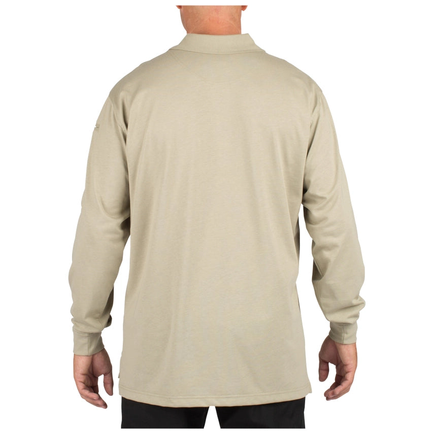 5.11 Tactical Jersey Long Sleeve Polo (72360) | The Fire Center | The Fire Store | Store | FREE SHIPPING | The first choice in casual uniform wear for law enforcement and fire professionals across the nation and around the world, the Long Sleeve Tactical Polo is designed to meet dress code and functionality requirements for first responders across a broad range of disciplines