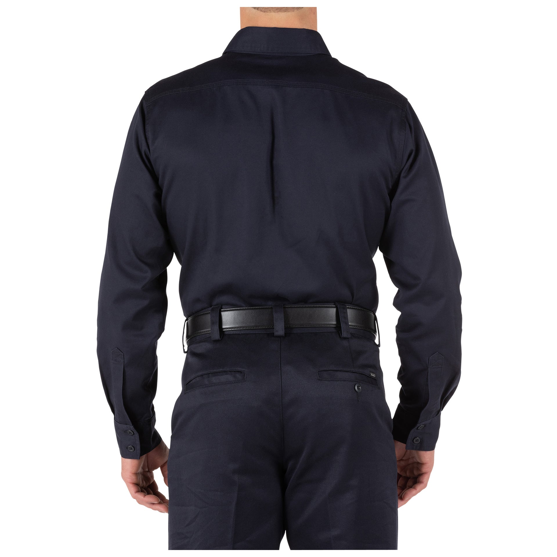5.11 Tactical Company Long Sleeve Shirt (72515) | The Fire Center | Fuego Fire Center | Firefighter Gear | Ready to answer every call through a busy shift, the Company Shirt backs you with a vital layer of safety (certified to NFPA 1975, 2019 edition) in a high-tech, low maintenance fabric. It’s made with a soft, yet durable cotton twill that’s wrinkle-resistant and stitched with protective Firefly™ thread. 