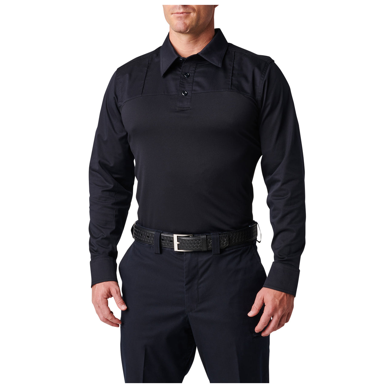 5.11 Tactical Stryke PDU Twill Rapid Long Sleeve Shirt (72547) | The Fire Center | Fuego Fire Center | Firefighter Gear | 5.11 Stryke® PDU® Rapid Shirt with Twill delivers comfort, durability, and high-performance utility in any field environment. Crafted from our Flex-Tac® mechanical stretch twill fabric on the upper body for uniform appearance and a knit lower body for comfort under an outer plate carrier.