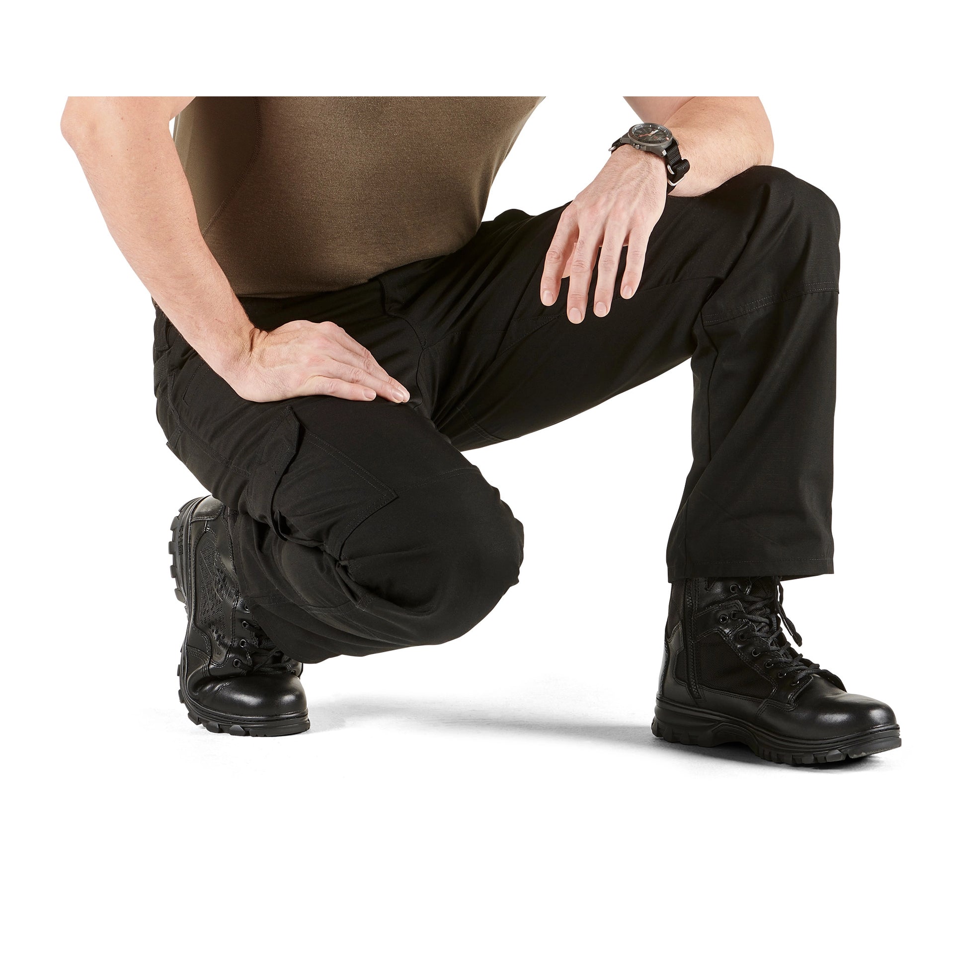 5.11 Tactical Taclite® Pro Ripstop Pant (74273) | The Fire Center | Fuego Fire Center |  The Taclite® Pro Pant features eight pockets, our durable ripstop fabric, and a Teflon™ finish for stain- and soil-resistance. Double reinforced at the seat and knees mean these pants won’t wear out, no matter how much sitting, hustling, and crawling through the brush you do.