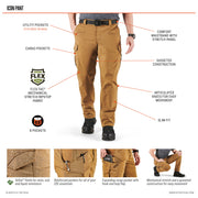 5.11 Tactical Icon Pant (74521)) | The Fire Center | The Fire Store | Store | Fuego Fire Center | Firefighter Gear | Need a cargo pant? The Icon is that and a ton more. Let’s start with sturdy utility: You've got cargo pockets with internal dividers to keep things separated. You've got front utility pockets and hand pockets, too — all reinforced with mega-strong nylon 6 fabric. 