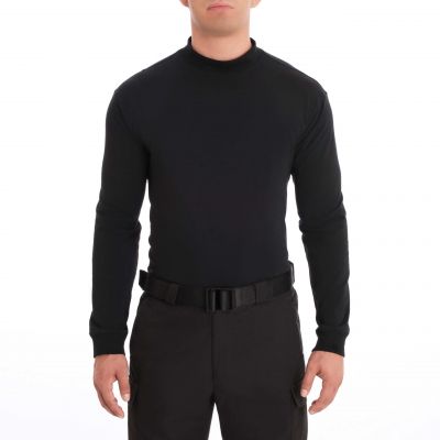 Blauer 8110X Mock Turtleneck – Front View in Blue