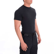 Blauer Compression Shirt (8120X) | The Fire Center | Fuego Fire Center | Store | FIREFIGHTER GEAR | FREE SHIPPING | Built with four-way stretch to move with you and regulate your body temperature. Super soft fabric with anti-odor and wicking technology. Wear it tight-fitting under your uniform and it will become your go-to shirt for staying cool and comfortable. 