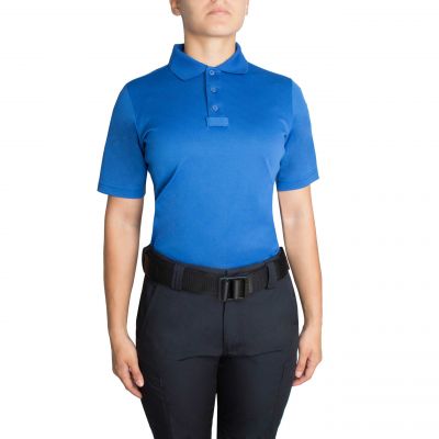 Blauer Women's Performance Pro Polo Shirt (8134W) | The Fire Center | Fuego Fire Center | Store | FIREFIGHTER GEAR | FREE SHIPPING | Our Performance Pro Polo is built to withstand extreme heat while keeping you comfortable and dry. The lightweight, moisture-wicking polyester and mesh inserts will keep you comfortable even when your body is working at its hardest, with anti-odor technology built in and a loose athletic cut for full range of motion. 