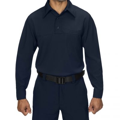 Blauer FlexRS Long Sleeve ArmorSkin Base Shirt (8361) | The Fire Center | Fuego Fire Center | FIREFIGHTER GEAR | FlexRS™ is a proprietary low-profile stretch ripstop material which looks like a regular shirt, but performs like a BDU.  Our FlexRS ArmorSkin® Base Shirt also features built-in anti-odor treatment, durable water repellent coating.