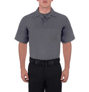 Blauer Short Sleeve Polyester ArmorSkin Base Shirt (8372) | The Fire Center | Fuego Fire Center | firefighter Gear | The moisture-wicking stretch mesh provides quick-dry comfort and body temperature regulation. Advanced mobility will never be a problem with this uniform.