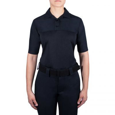 Female firefighter wearing Blauer Armorskin base shirt (8372W) | The Fire Center