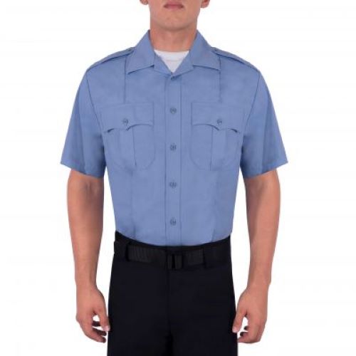 Blauer Class A Short Sleeve Shirt (8421) | The Fire Center | The Fire Store | Store | Fuego Fire Center | Firefighter Gear | SS cotton Shirt has a classic look with legendary Blauer quality. Pockets have hook-and-loop closure