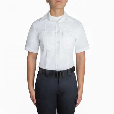 Blauer Women's Class A Short Sleeve Shirt (8421W) | The Fire Center | Fuego Fire Center | Store | FIREFIGHTER GEAR | Women's SS cotton Shirt gets you to appreciate the stitched traditional 5-crease military style and epaulets that adds air of authority to the wearer.