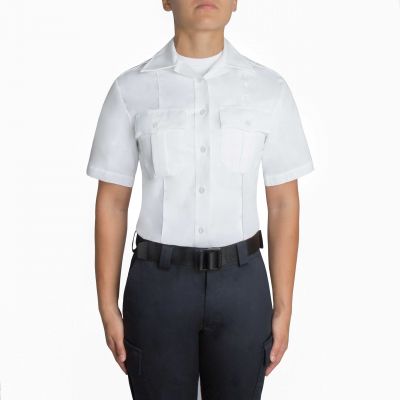 Pflugerville | Blauer Women's Class A Short Sleeve Shirt (8421W) | The Fire Center | Fuego Fire Center | Store | FIREFIGHTER GEAR | Women's SS cotton Shirt gets you to appreciate the stitched traditional 5-crease military style and epaulets that adds air of authority to the wearer.
