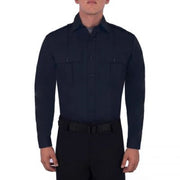Blauer Class A Long Sleeve Shirt  (8431) | Fuego Fire Center | The Fire Store | Firefighter Gear | Long Sleeve cotton Shirt can accommodate and secure your necessities with its pleated pockets and pencil slot both guarded with the hook-and-loop closure