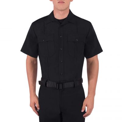 First responder wearing Blauer poly/wool uniform shirt on duty (8460)  | The Fire Center