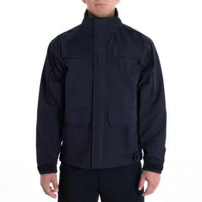 Blauer TacShell Jacket (9820) | The Fire Center | Fuego Fire Center | Store | FIREFIGHTER GEAR | FREE SHIPPING | Tired of traditional uniform outerwear? TacShell® is for you. It combines durability, stretch, waterproofness, wind protection and breathability in a lightweight shell. Customize pull down panels or direct letter for easy identification. 