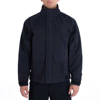 Blauer TacShell Jacket (9820) | The Fire Center | Fuego Fire Center | Store | FIREFIGHTER GEAR | Tired of traditional uniform outerwear? TacShell® is for you. It combines durability, stretch, waterproofness, wind protection and breathability in a lightweight shell. Customize pull down panels or direct letter for easy identification. 
