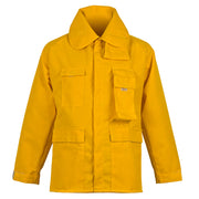 CrewBoss Brush Coat - 6.0 oz Nomex (WLC0105) | The Fire Center | Fuego Fire Center | firefighter Gear |The CrewBoss Brush Coat remains the traditional wildland firefighter’s first choice. The optional button-in thermal liner adds extra warmth when spiked out or during any night operation. The raglan–cut sleeve, snap front closure and turnout-