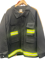 Fuego Fire Winter Jacket | Fire Store | Fuego Fire Center | Firefighter Gear |  This jacket is crafted like a Firefighter Turnout Jacket with a heavy-duty zipper, Velcro storm flap, storm collar, 8, yes 8, pockets (6 external, 2 internal) and a quality thermal liner.  Our Fuego Texas Proud Winter Coat comes in multiple colors and is fully water resistant.