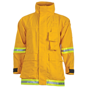 CrewBoss Interface Coat - 6.0 oz Nomex (IFC0105) | The Fire Center | Fuego Fire Center | Store | FIREFIGHTER GEAR | The CrewBoss Interface Coat is ideal for the urban firefighter. Its unique cut provides superior thermal protection while allowing for an enhanced range of motion. With its full-cut design and caped shoulders, the Interface Coat provides the firefighter with a comfortable fit.