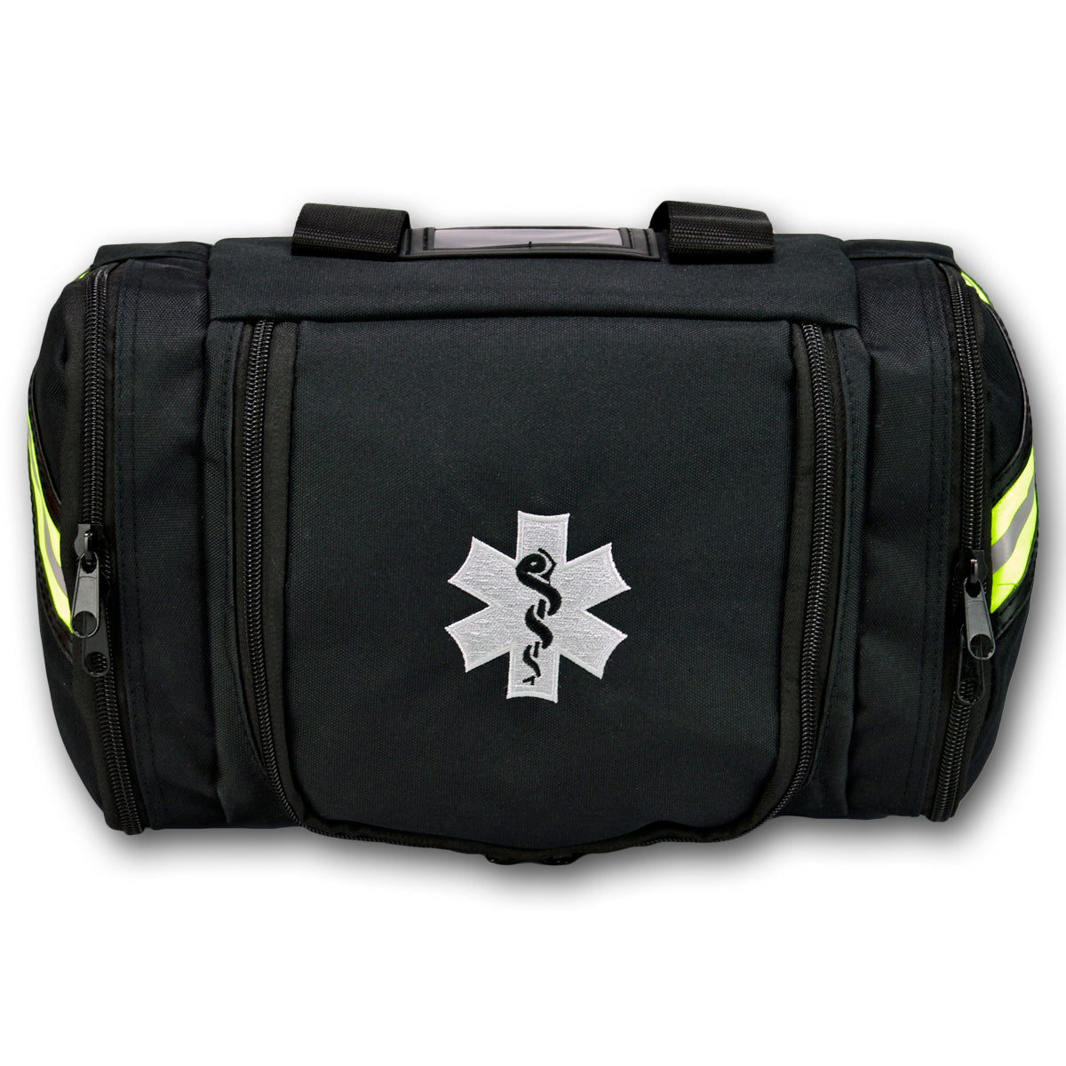 Lightning X Compact Trauma Bag (LXMB10) | The Fire Center | The Fire Store | Store | FREE SHIPPING | The LXMB10 is our most compact first responder bag. It holds the same standard fill kit as our LXMB20, but with a more streamlined fit and value minded design. The bag consists of a main hold with customizable dividers, a storage flap with 6 elastic tool loops, and two full length zippered side pockets.