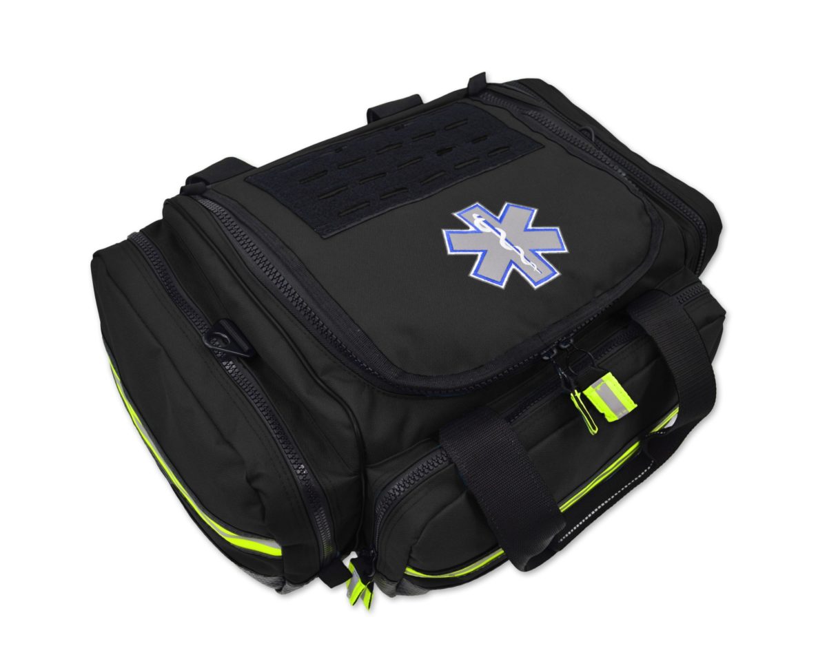 Lightning X Modular Trauma Bag (LXMB35) | The Fire Center | The Fire Store | Store | FREE SHIPPING | PREMIUM LARGE MODULAR EMT TRAUMA BAG The new MB35 is a premium mid-sized ALS trauma bag, meaning it will hold virtually all of the medical supplies needed for a trauma call, less the oxygen bottle. The MB35 is heavily reinforced from top to bottom so it will withstand years of abuse.