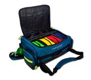 Lightning X Modular Oxygen Trauma Bag (LXMB65) | The Fire Center | The Fire Store | Store | FREE SHIPPING | The Modular ALS Bag is an excellent size and layout for EMS agencies. It features a zippered compartment that holds one D sized oxygen cylinder including regulator that allows easy access to the cylinder without having to remove it from the bag or even open the main compartment.