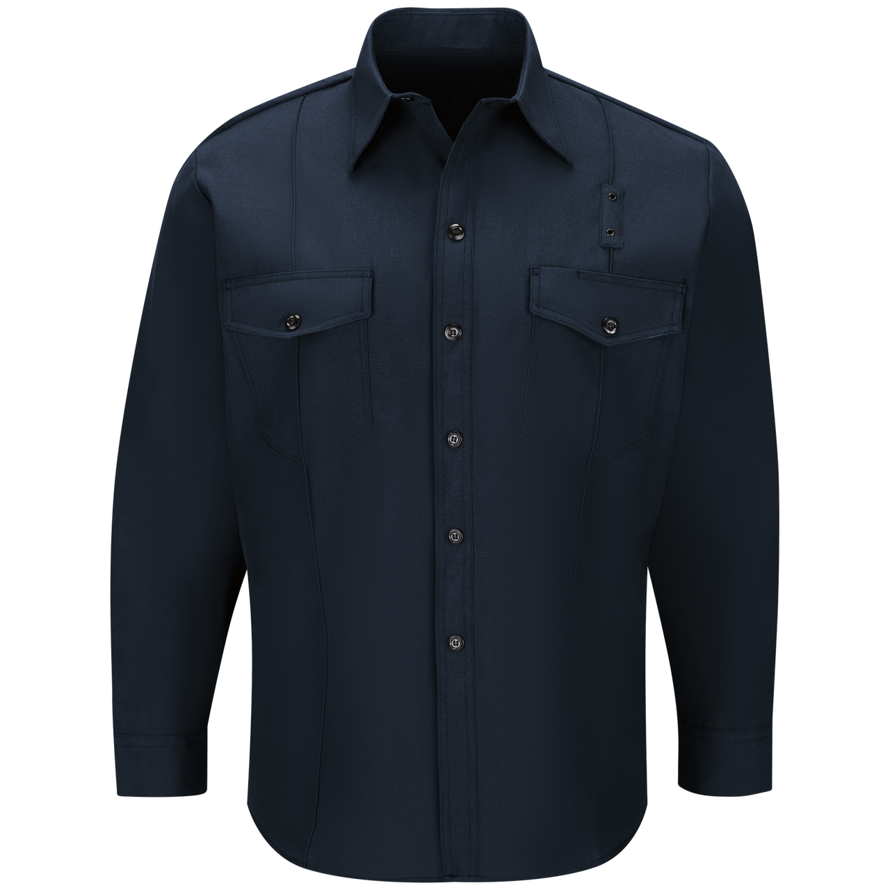 Workrite Men's Classic Long Sleeve Western Firefighter Shirt (FSF4)) |  The Fire Center | Fuego Fire Center | Store | FIREFIGHTER GEAR | FREE SHIPPING | Made with durable, flame-resistant Nomex® IIIA fabric and autoclaved with our proprietary PerfectPress® process to give you a professional appearance that lasts. Featuring a Western-style yoke back.