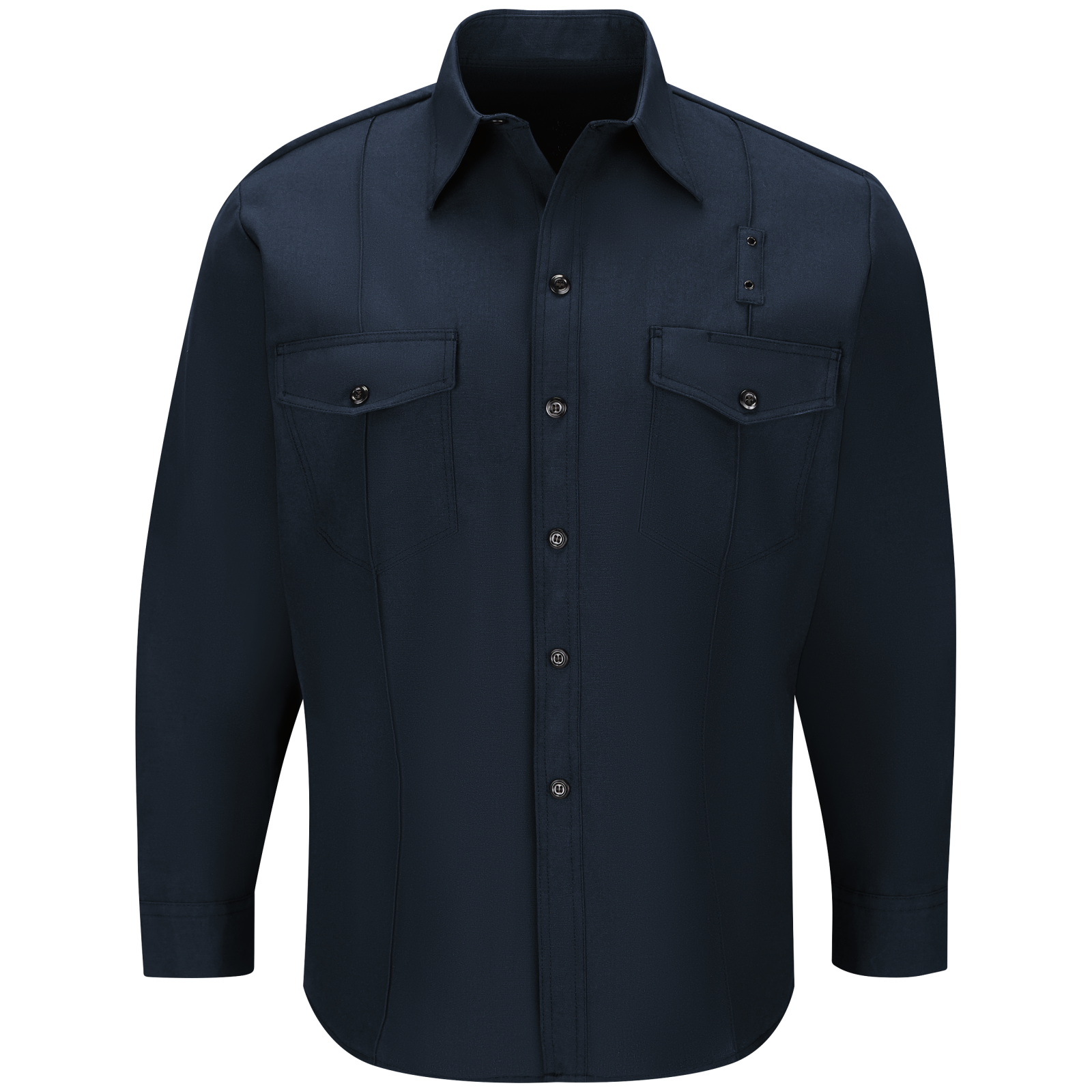 Workrite Men's Classic Long Sleeve Western Firefighter Shirt (FSF4)) |  The Fire Center | Fuego Fire Center | Store | FIREFIGHTER GEAR | FREE SHIPPING | Made with durable, flame-resistant Nomex® IIIA fabric and autoclaved with our proprietary PerfectPress® process to give you a professional appearance that lasts. Featuring a Western-style yoke back.