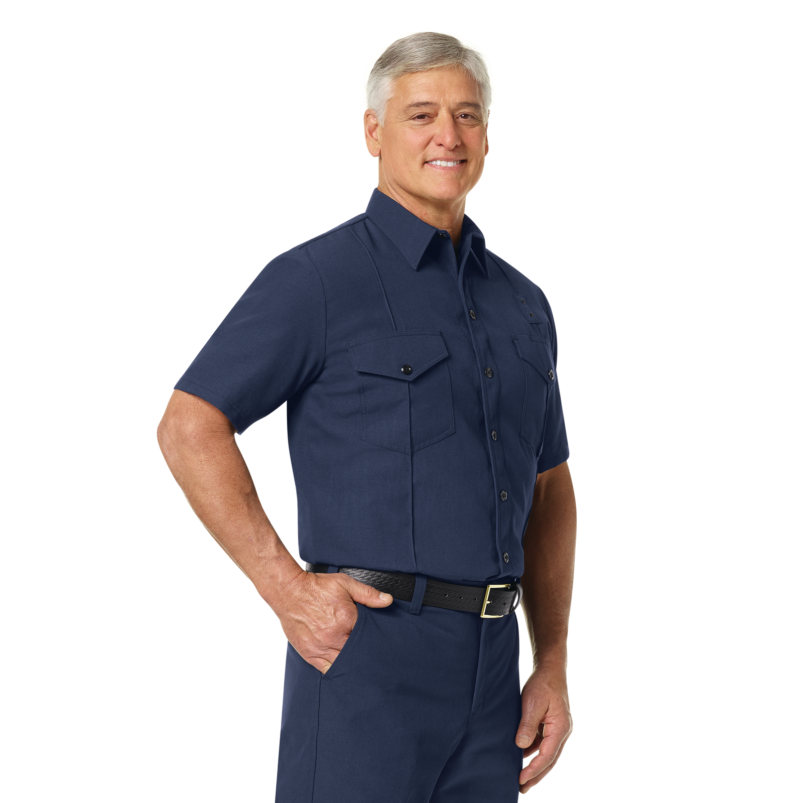 Workrite Classic Short Sleeve Firefighter Shirt (FSF2)) | Fire Store | Fuego Fire Center | Firefighter Gear | Made with durable, flame-resistant Nomex® IIIA fabric and autoclaved with our proprietary PerfectPress® process to give you a professional appearance that lasts. Featuring details like lined, banded collars and reinforced stitching, designed to support your needs.