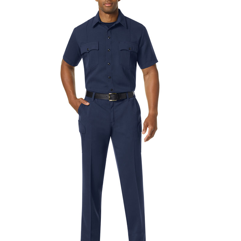 Workrite Men's Station No. 73 Cargo Pant (FP44) | The Fire Center | Fuego Fire Center | Store | FIREFIGHTER GEAR | FREE SHIPPING | Introducing our new Station No. 73 Collection. Contemporary flame-resistant station wear built with functionality, comfort and NFPA® 1975 compliance in mind. Contoured waistband helps you move naturally without causing discomfort or drooping.