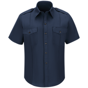 Workrite Men's Classic Short Sleeve Fire Chief Shirt (FSC6) | The Fire Center | Fuego Fire Center | Store | FIREFIGHTER GEAR | FREE SHIPPING | This short sleeve Fire Chief's shirt features working epaulets, plus design details for a more professional look and better fit.