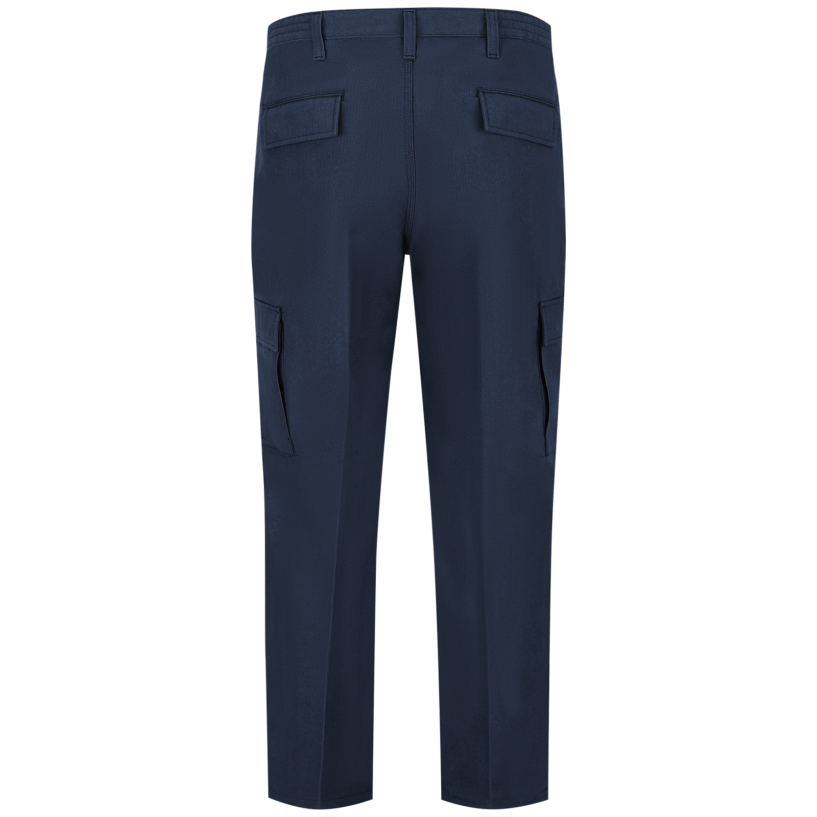 Workrite Classic Rescue Cargo Pant (FP70) | Fire Store | Fuego Fire Center | Firefighter Gear | Legs feature silicone beading for durable creases. Double reinforced knees. Side-elastic on waistband for added comfort. Two large pleated cargo pockets with concealed snap closures. Two rear welt pockets with hook-and-loop flap closures