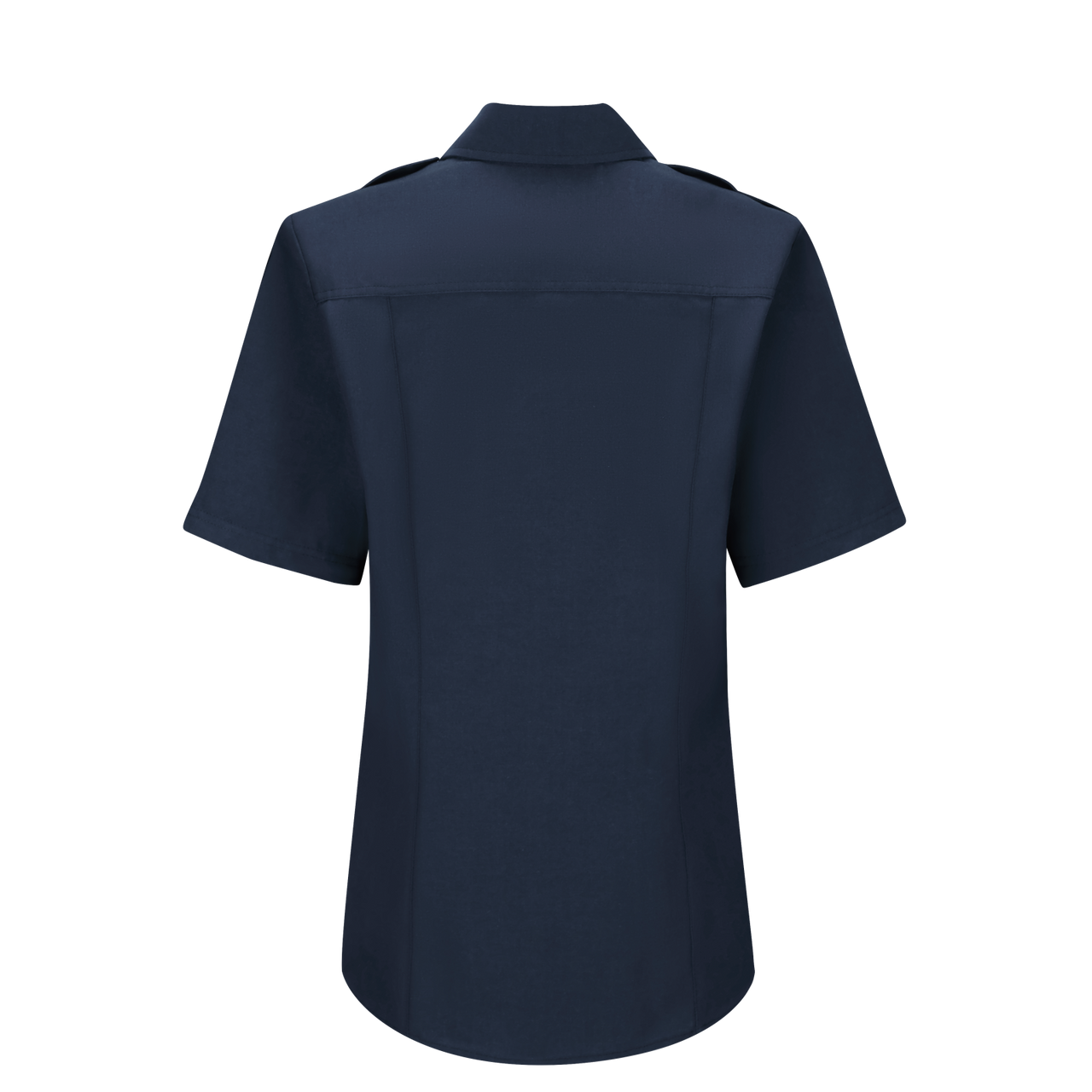 Workrite Women's Short Sleeve Classic Fire Chief Shirt (FSC3) | The Fire Center | Fuego Fire Center | Store | FIREFIGHTER GEAR | This short sleeve button front women's fire chief shirt has a badge tab with metal eyelets and decorative epaulets. This classic silhouette features a double-needle topstitching on the front placket and spade chest pockets and flaps with hook-and-loop closures for secure storage.
