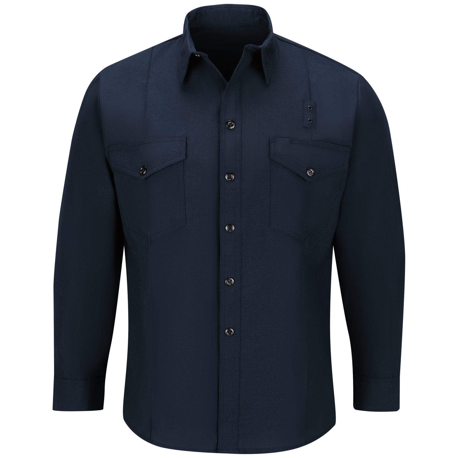 Workrite Classic Long Sleeve Firefighter Shirt (FSF0) | Fire Store | Fuego Fire Center | Firefighter Gear | Made with durable, flame-resistant Nomex® IIIA fabric and autoclaved with our proprietary PerfectPress® process to give you a professional appearance that lasts. Featuring details like lined, banded collars and reinforced stitching, designed to support your needs.
