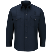 Workrite Classic Long Sleeve Firefighter Shirt (FSF0) | Fire Store | Fuego Fire Center | Firefighter Gear | Made with durable, flame-resistant Nomex® IIIA fabric and autoclaved with our proprietary PerfectPress® process to give you a professional appearance that lasts. Featuring details like lined, banded collars and reinforced stitching, designed to support your needs.