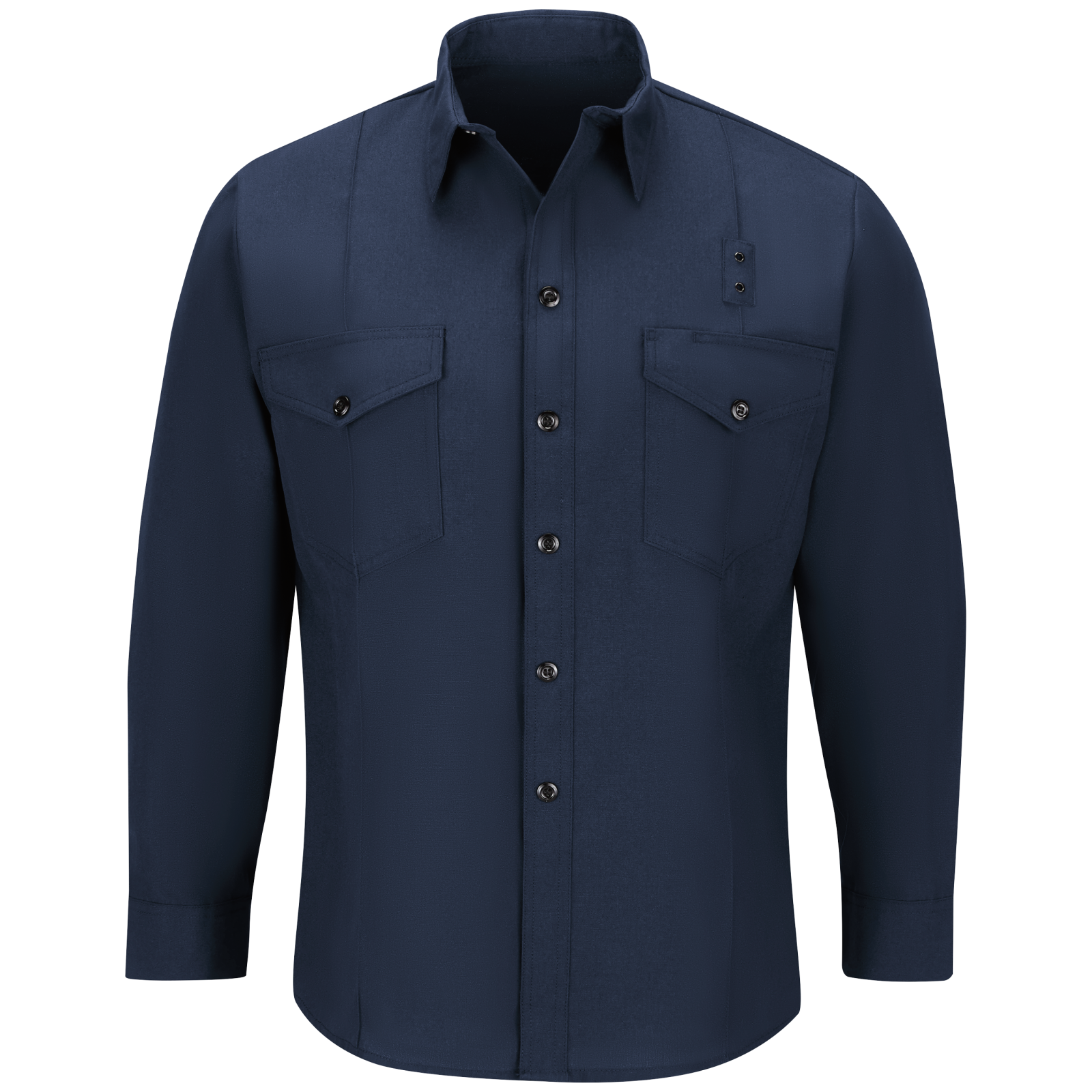 Workrite Classic Long Sleeve Firefighter Shirt (FSF0) | Fire Store | Fuego Fire Center | Firefighter Gear | Made with durable, flame-resistant Nomex® IIIA fabric and autoclaved with our proprietary PerfectPress® process to give you a professional appearance that lasts. Featuring details like lined, banded collars and reinforced stitching, designed to support your needs.