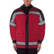 Blauer Gore-Tex Colorblock Emergency Response Jacket (9840) | The Fire Center | Fuego Fire Center | firefighter Gear | Waterproof and highly breathable GORE-TEX® fabric for ultimate comfort. Hi-Vis version is certified to ANSI 107-2020 Type P Class 3 and has 3M™ Retro-Reflective Ink accents for 24/7 visibility of your upper body. Machine washable for easy care.
