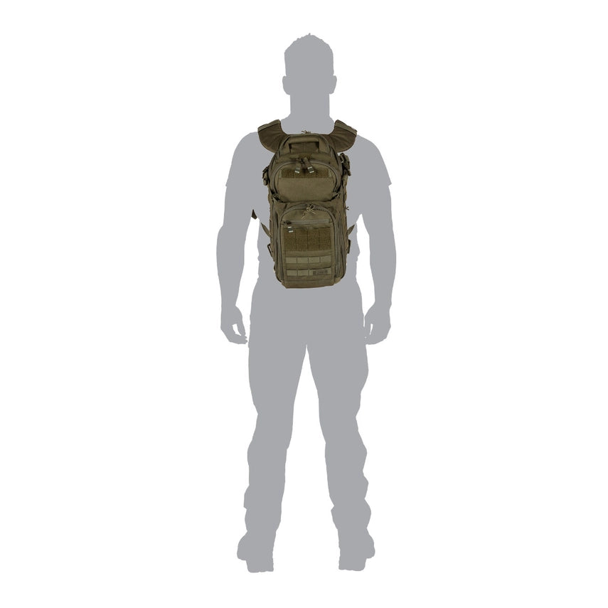 5.11 Tactical All Hazards Nitro Backpack 21L (56167) | The Fire Center | The Fire Store | Store | FREE SHIPPING | However you need to pack it, carry it, attach it, or stow it, the All Hazards Nitro can handle it. Ruggedly constructed, with plenty of unique features, this compact, fully functional pack is perfect as a carry-on, patrol bag, or long range tactical kit