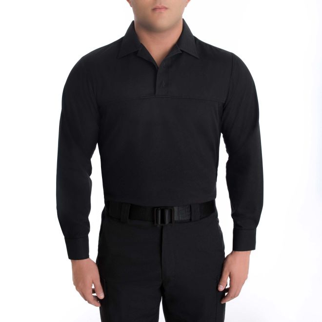 Blauer Long Sleeve TenX ArmorSkin Base (8781) | The Fire Center | Fuego Fire Center | Store | FIREFIGHTER GEAR | FREE SHIPPING | A long sleeve uniform shirt made up of a durable Poly Cotton ripstop fabric that has a hook and loop adjustable cuffs for advanced mobility.