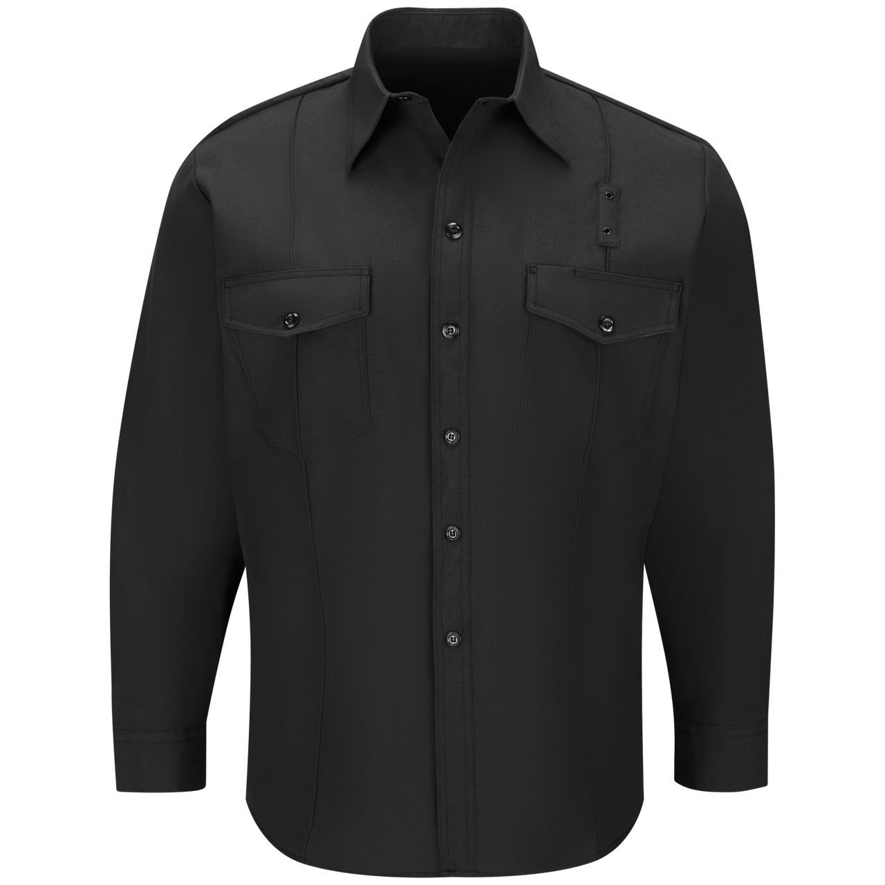 Workrite Men's Classic Long Sleeve Western Firefighter Shirt (FSF4)) |  The Fire Center | Fuego Fire Center | Store | FIREFIGHTER GEAR | FREE SHIPPING | Made with durable, flame-resistant Nomex® IIIA fabric and autoclaved with our proprietary PerfectPress® process to give you a professional appearance that lasts. Featuring a Western-style yoke back.