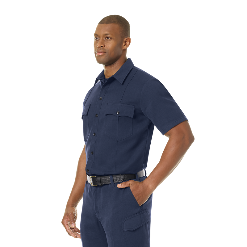 Introducing our new Station No. 73 Collection. Contemporary flame-resistant station wear built with functionality, comfort and NFPA® 1975 compliance in mind. Developed with extra features that enhance daily wear and fabric that more effectively wicks moisture from the skin to help reduce heat stress when things heat up. No badge tab. No epaulets. 
