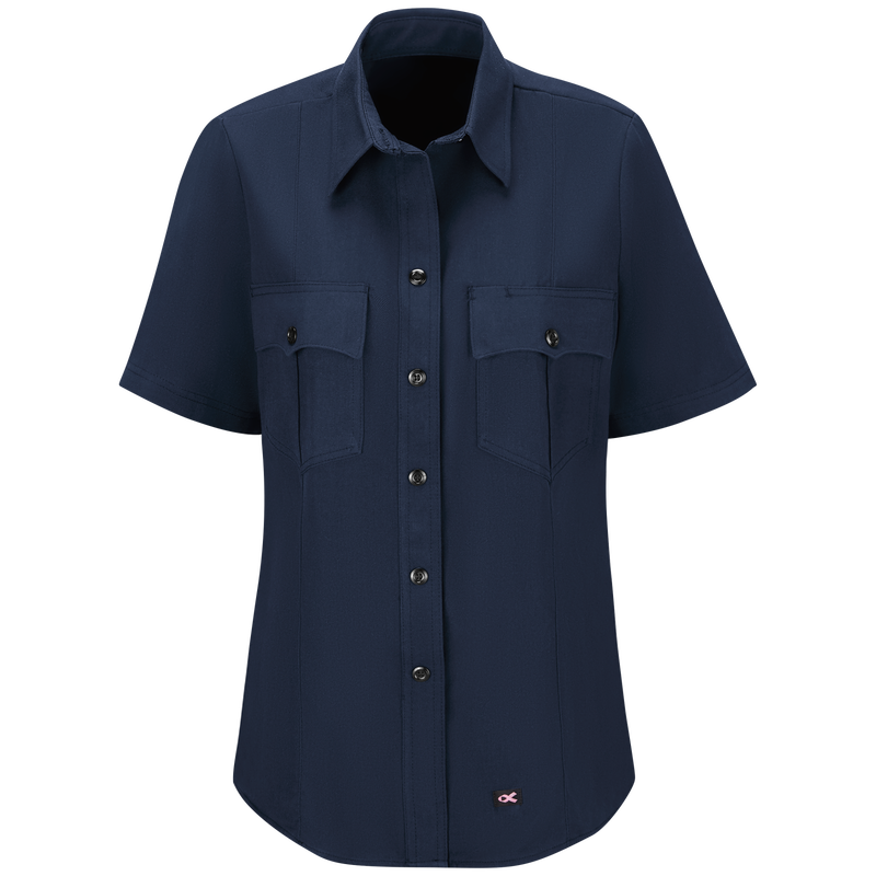 Introducing our new Station No. 73 Collection. Contemporary flame-resistant station wear built with functionality, comfort and NFPA® 1975 compliance in mind. Developed with extra features that enhance daily wear and fabric that more effectively wicks moisture from the skin to help reduce heat stress when things heat up. No badge tab. No epaulets. Banded collar for professional appearance.