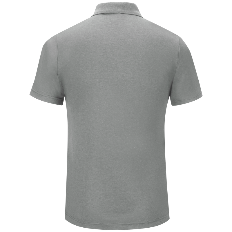 More protection. More benefits. More comfort. Our FR station wear classic short sleeve polo shirt made with Tecasafe® Plus Knit serves you better than cotton t-shirts with enhanced seam strength and fire service-specific features. Durable, comfortable, and cool. We've got you covered. Ribbed-knit collar. Hidden microphone pockets on both shoulders and pen pocket on left sleeve. Longer back hem helps stay tucked. Three button front placket with added mic loop.