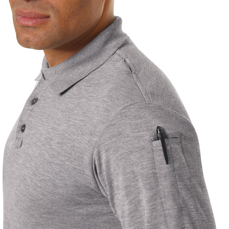 Our flame resistant take on the classic long sleeve polo shirt made with Tecasafe® Plus Knit fabric is designed for comfort and safety. Built with enhanced seam strength and fire service-specific features including a three button front placket with added mic loop.