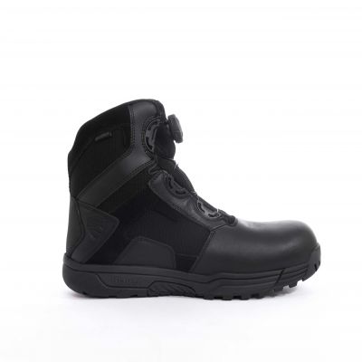 Blauer Breach Composite Toe Waterproof 6'' Boot (FW016WPCT) | The Fire Center | The Fire Store | Store | Fuego Fire Center | Firefighter Gear | The Blauer Breach boots in suede black match all of the ratings required for safety EMS boots. These Blauer composite toe boots represent our most protective boot model