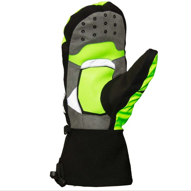 Blauer Hi-Vis Flicker Mitt (GL203) | The Fire Center | The Fire Store | Store | Fuego Fire Center | Firefighter Gear | ultimate warmth in cold weather, these hi vis mittens can't be beat. Reflective accents help you be seen by drivers, "flicks" off quickly when you need your gear. Waterproof Hi-Vis design with lofted premium insulation and gauntlet cuff. Flicker Mitten is built for extended periods outside