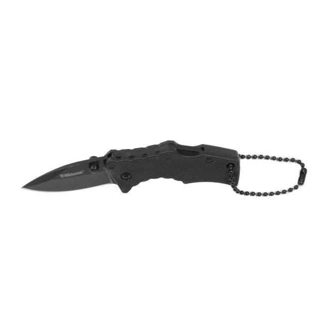 Blauer Victor Mini Knife (KN1006) | The Fire Center | Fuego Fire Center | Store | FIREFIGHTER GEAR | FREE SHIPPING |Our Victor Mini knife is the perfect pocket folding knife, or you can keep it on the keychain with the included beaded chain. Small but powerful, with a thumb lock design for security during use.