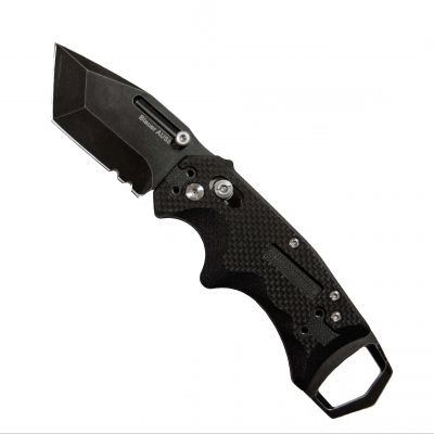 Blauer Raider Folding Knife (KN1008) | The Fire Center | Fuego Fire Center | Store | FIREFIGHTER GEAR | FREE SHIPPING | A G10 handle and AUS8 Stainless Steel blade combine with positive-lock thumb control to make the Raider Folding Knife a rugged, dependable carry option.
